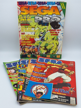 5x Sega Magazine Ausgabe 9,10,11,16 + Sega Pro Nr. 7